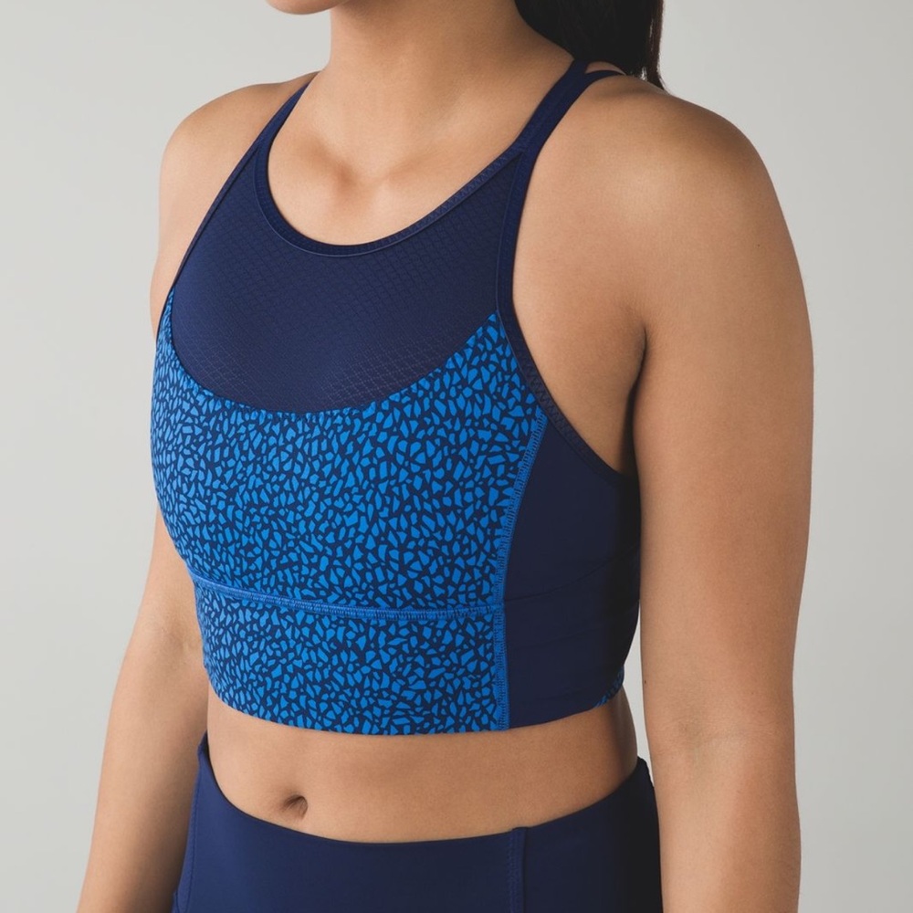 Lululemon Clip-In Long Line Bra
Miss Mosaic Lakeside Blue Hero Blue / Hero Blue